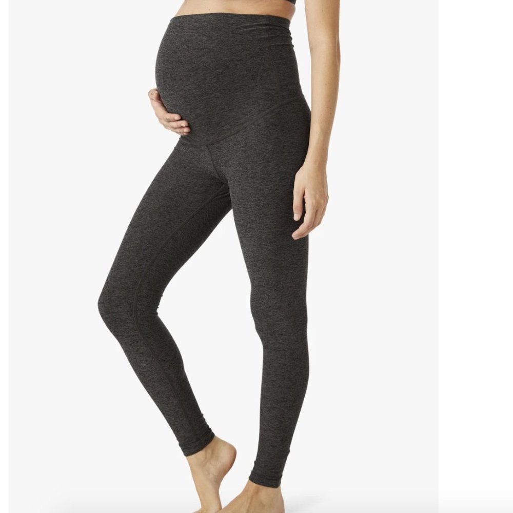 BEYOND YOGA Black Spacedye Maternity Legging